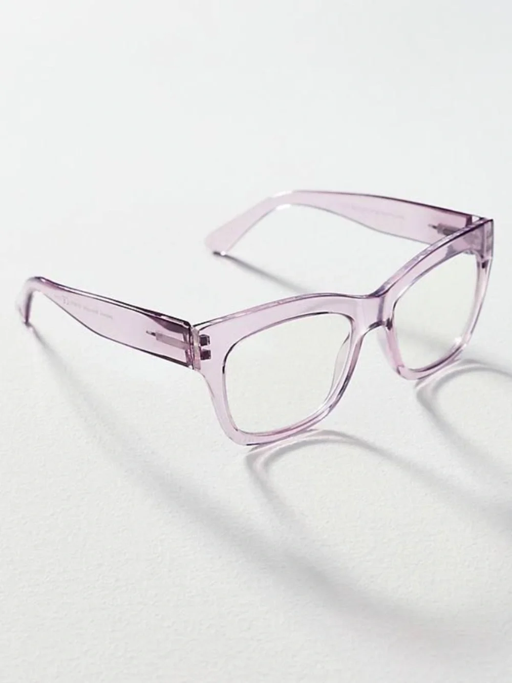 New Anthropologie Peepers Purple Translucent Blue Light Filter Glasses +1.50‎